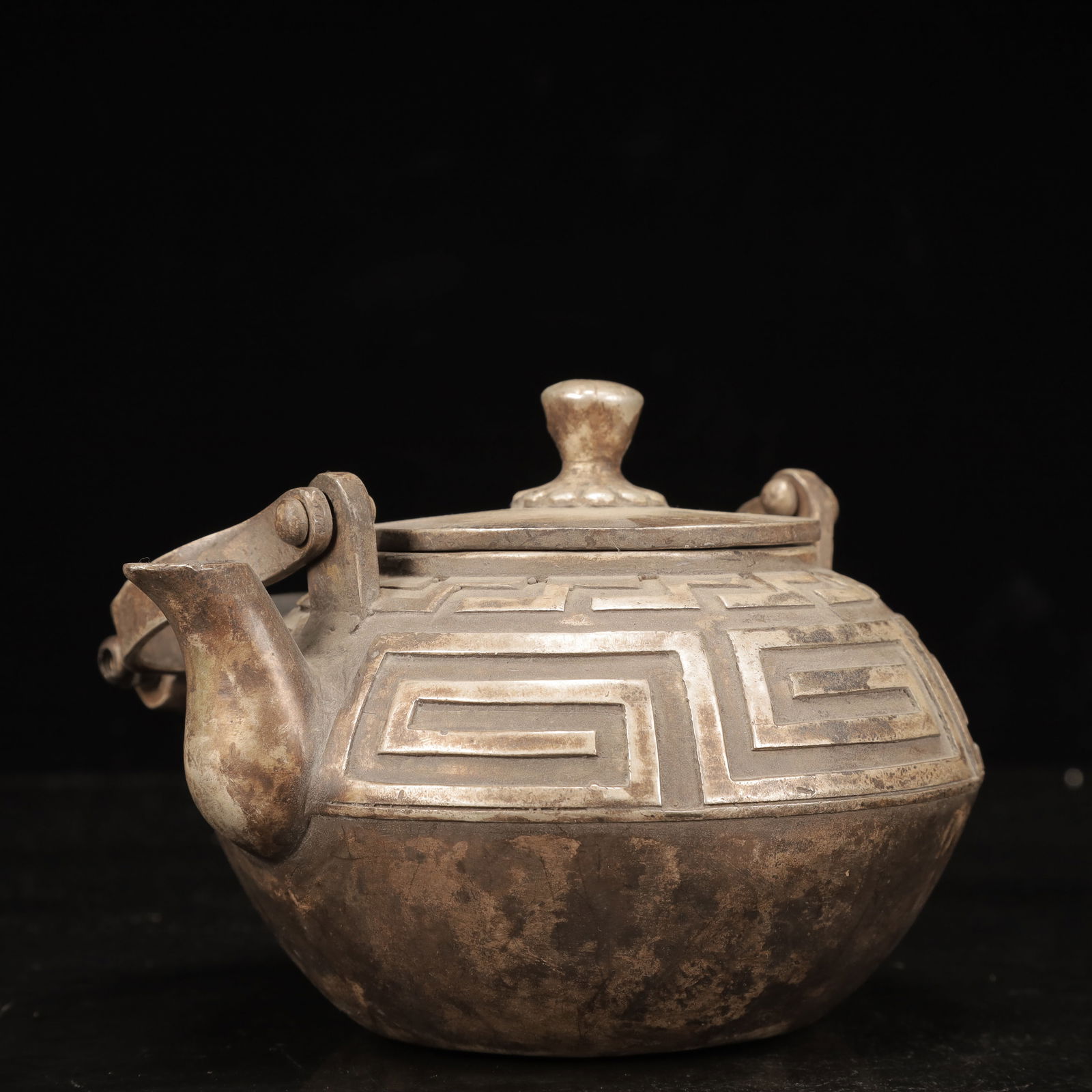 An Exquisite Silver-plated Copper Ewer - 3