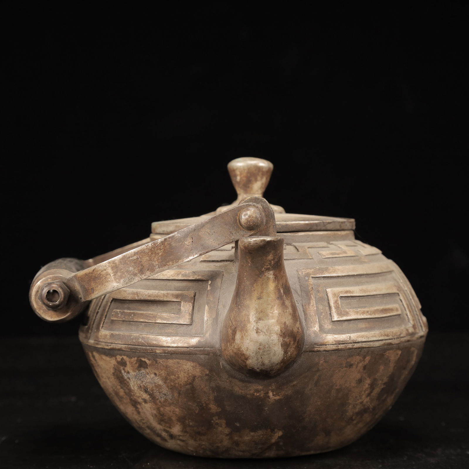 An Exquisite Silver-plated Copper Ewer - 4