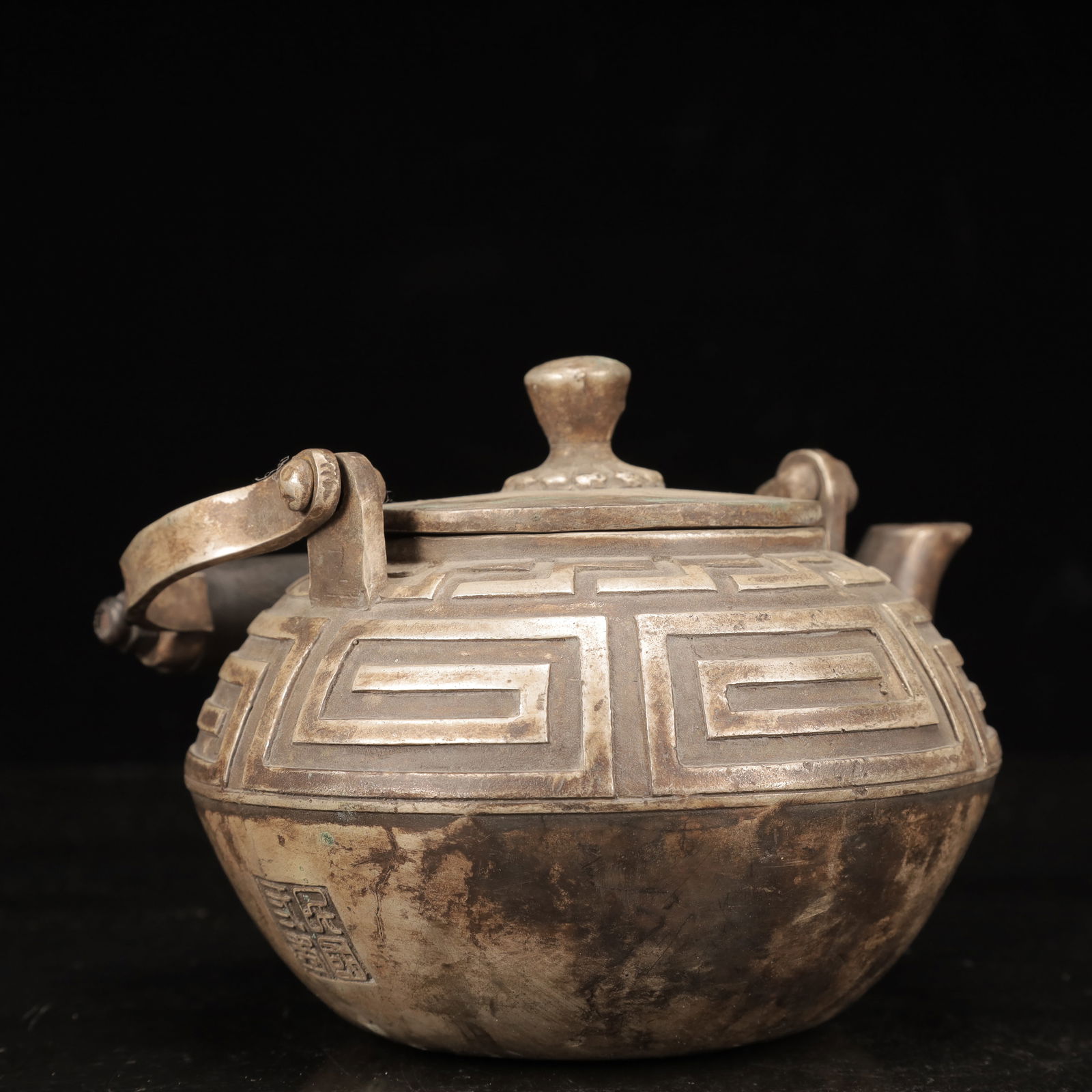 An Exquisite Silver-plated Copper Ewer - 7