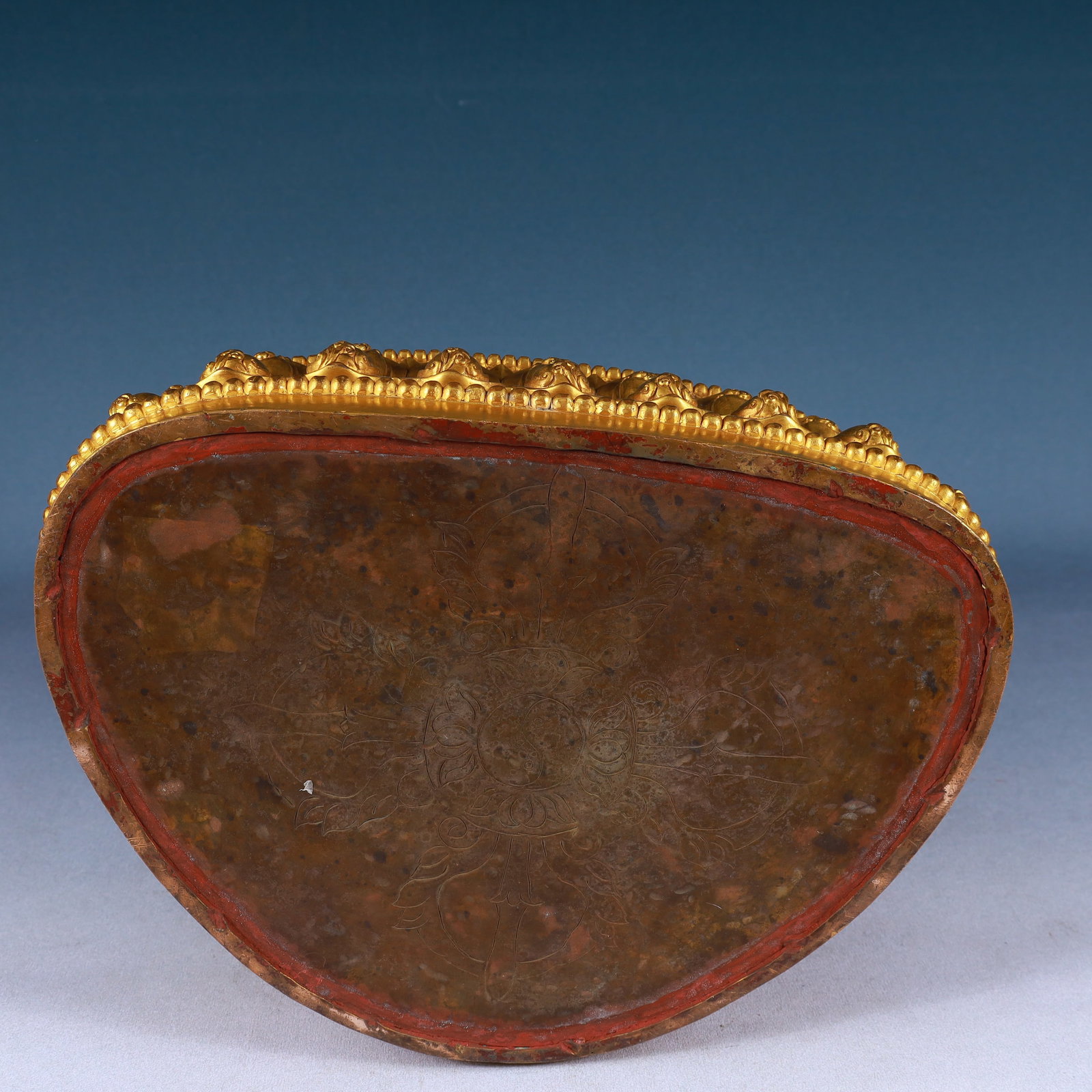 A Solemn Gilt Bronze Statue of Manjusri - 13