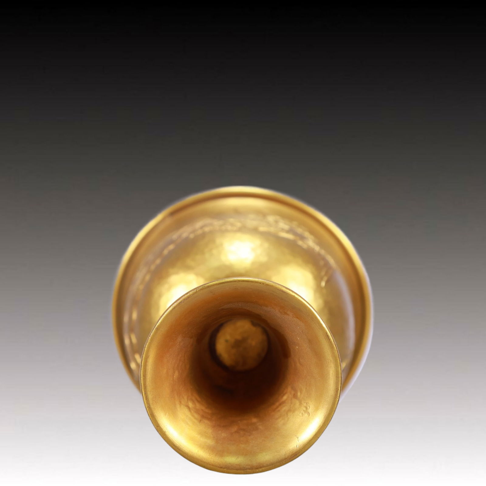 A Rare Gilt Bronze Phoenix Pattern Cup - 6