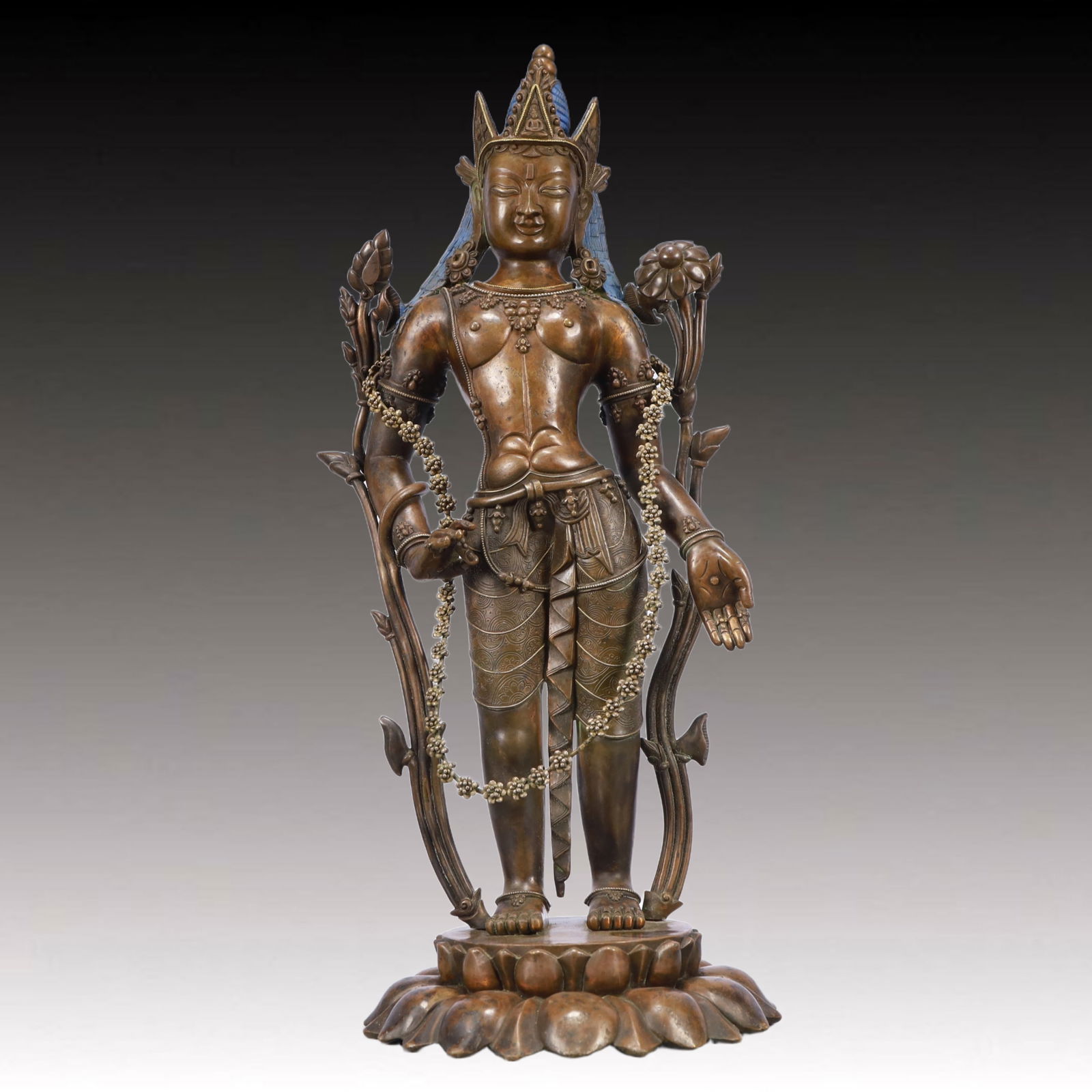 A Solemn Bronze Statue of Tara (1 of 10)