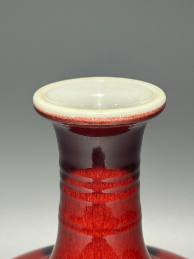 An Exquisite Red Glazed Vase - 6