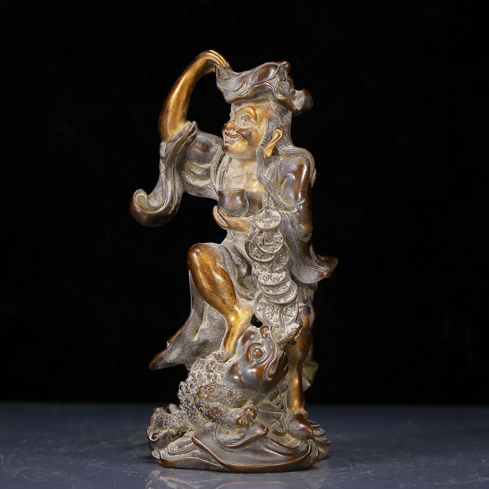 A Solemn Bronze Buddha Statue - 4