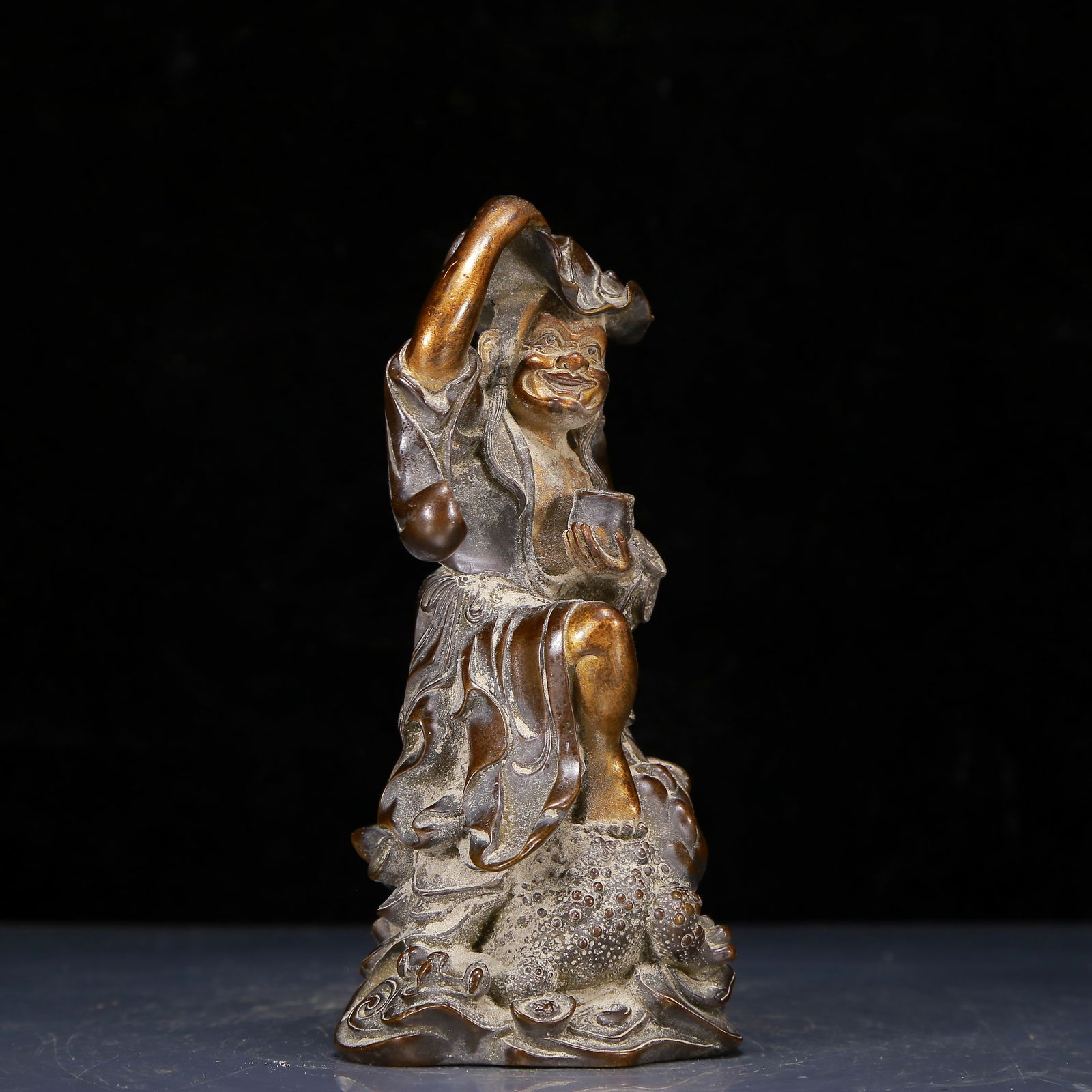 A Solemn Bronze Buddha Statue - 5