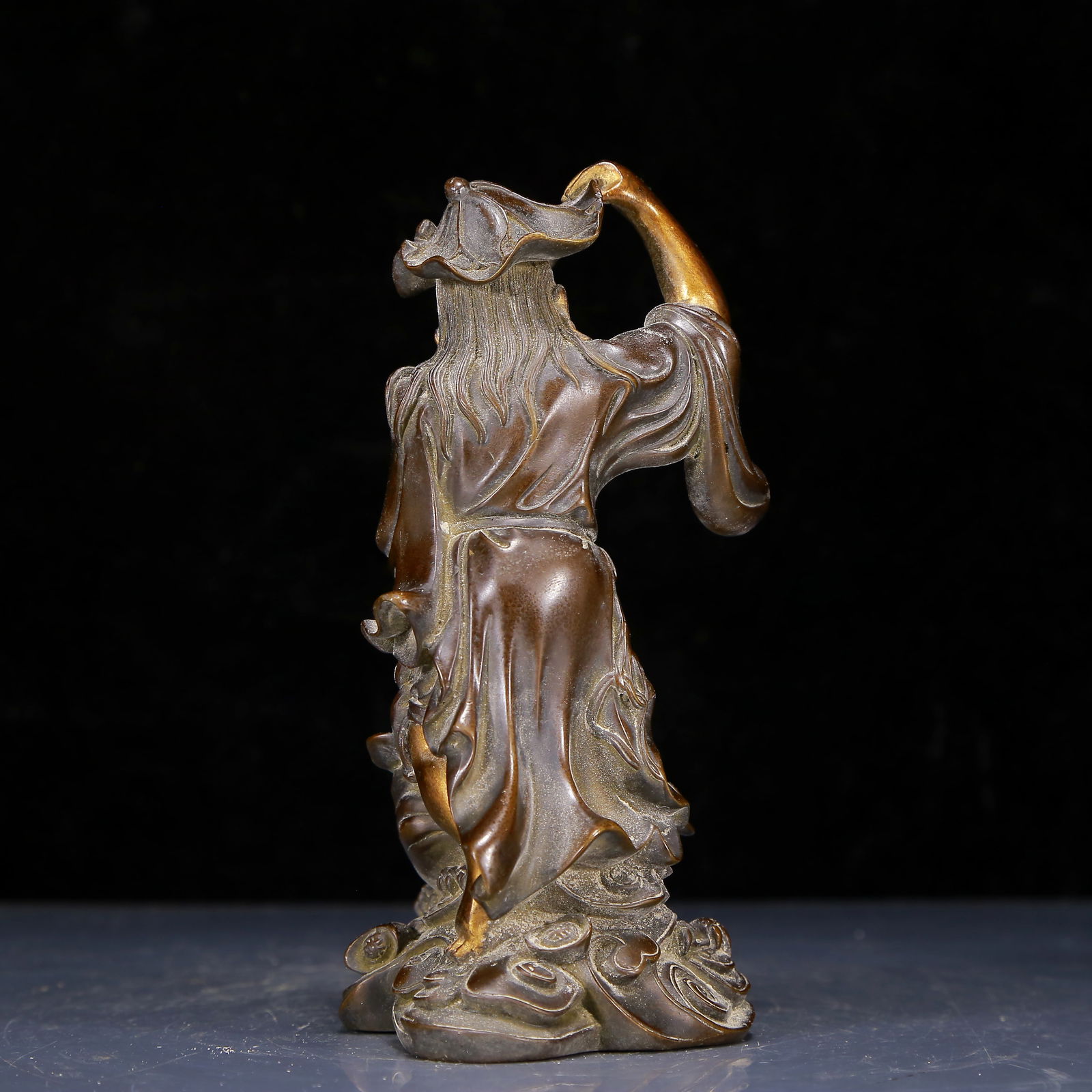 A Solemn Bronze Buddha Statue - 6