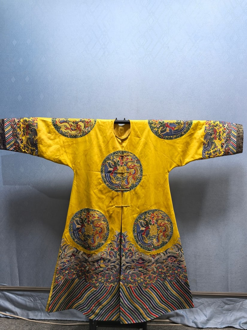 A Rare Brocade Embroidery Phoenix Robe (1 of 9)
