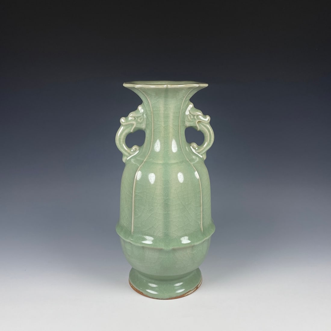 An Exquisite Longquan yao Double-Ears Vase (1 of 9)