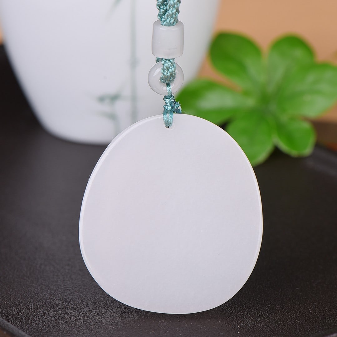 An Exquisite Jadeite Dragon Pattern Pendant - 6