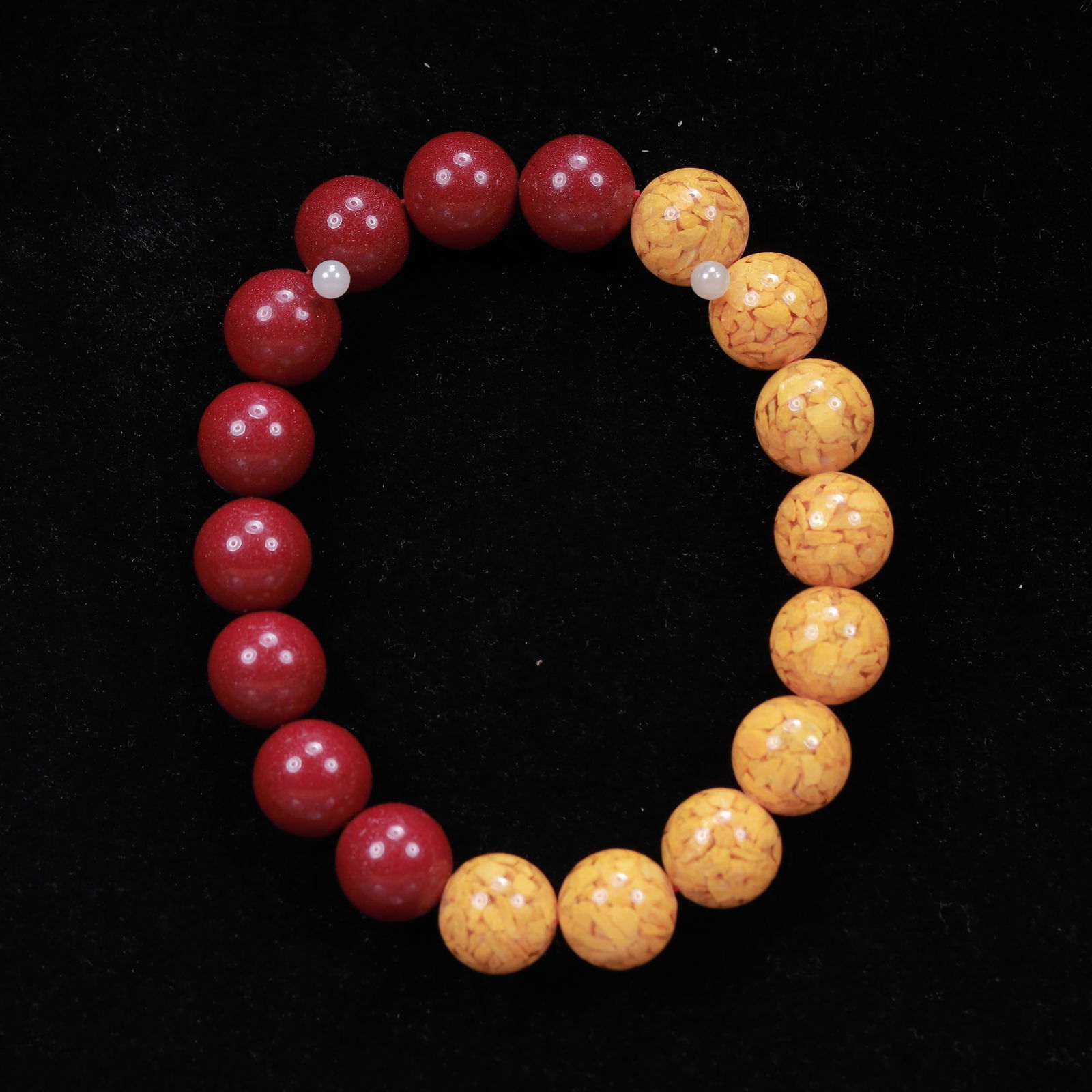 An Exquisite Cinnabar Bracelets - 2