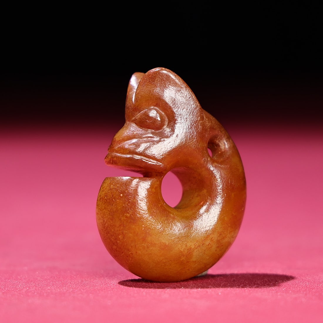 An Exquisite White Jade Beast-Face Pattern Pendant - 5