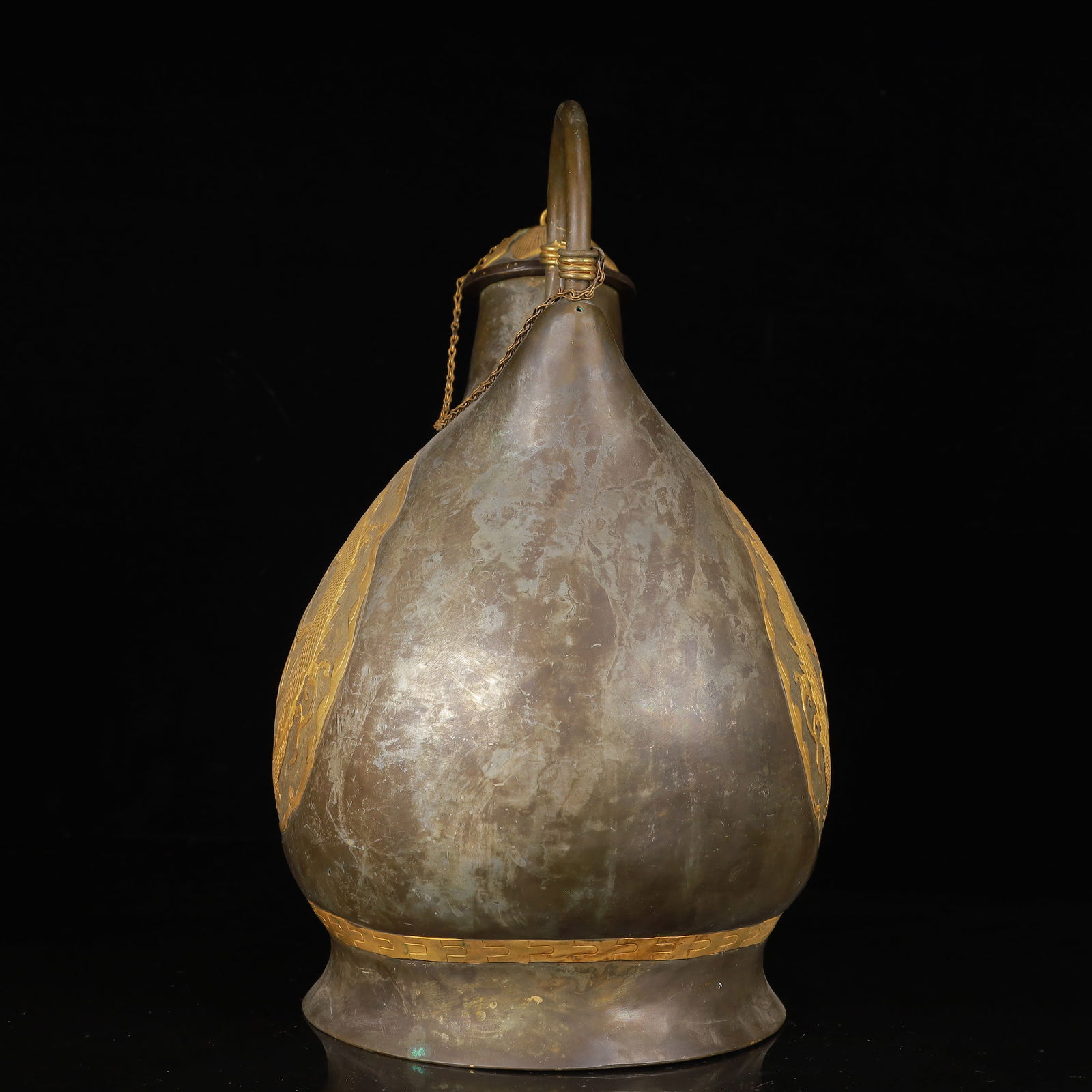 An Exquisite Gilt Silver Dragon Pattern Ewer - 10