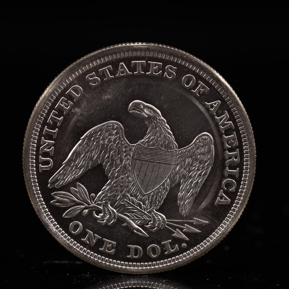 USA One Dollar 1866 Coin - 2