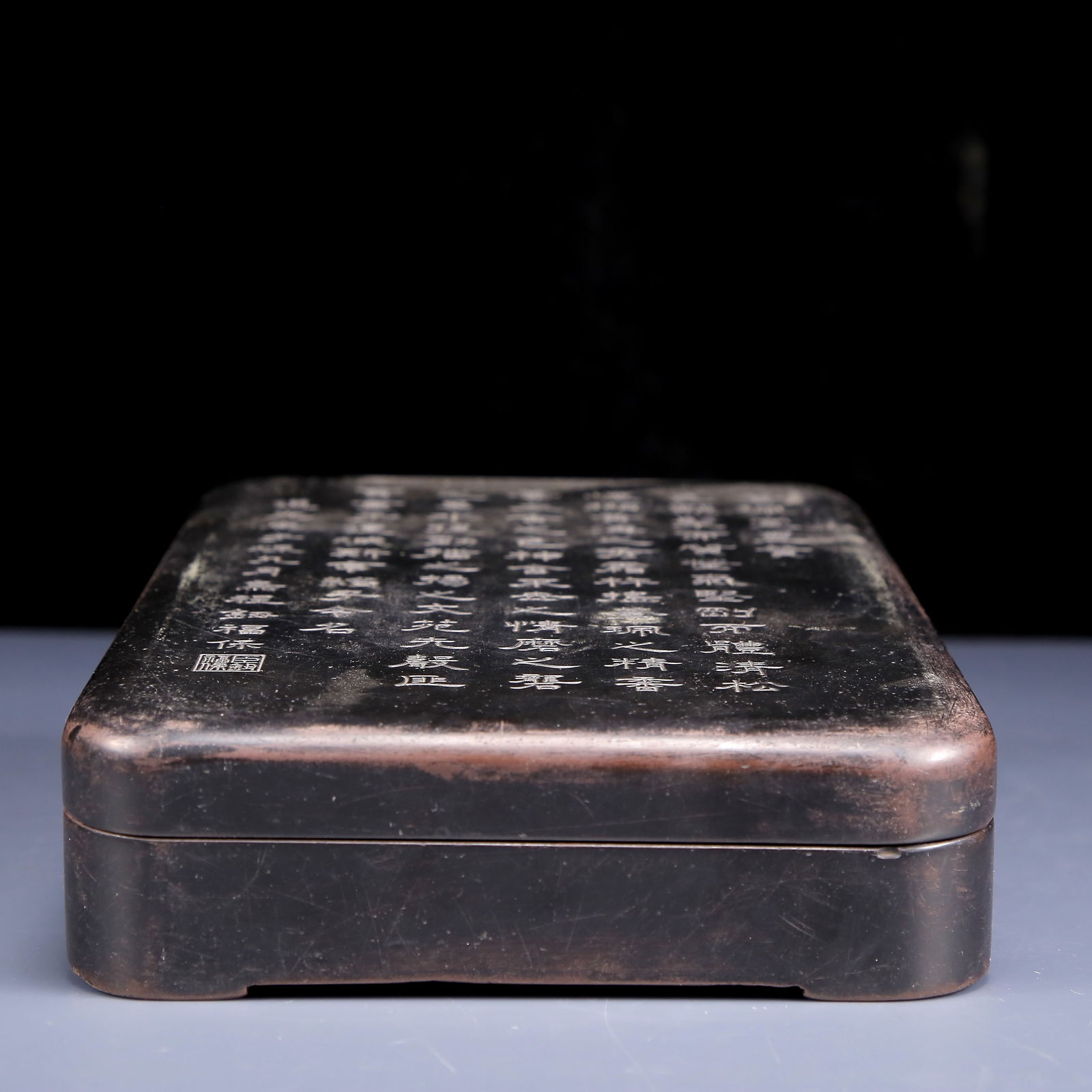 A Rare poem Inkstone: A Rare poem Inkstone,Qing Dynasty, China,Size:9.4inx6.7inx2in,Weight:4000g 诗文砚台，清代