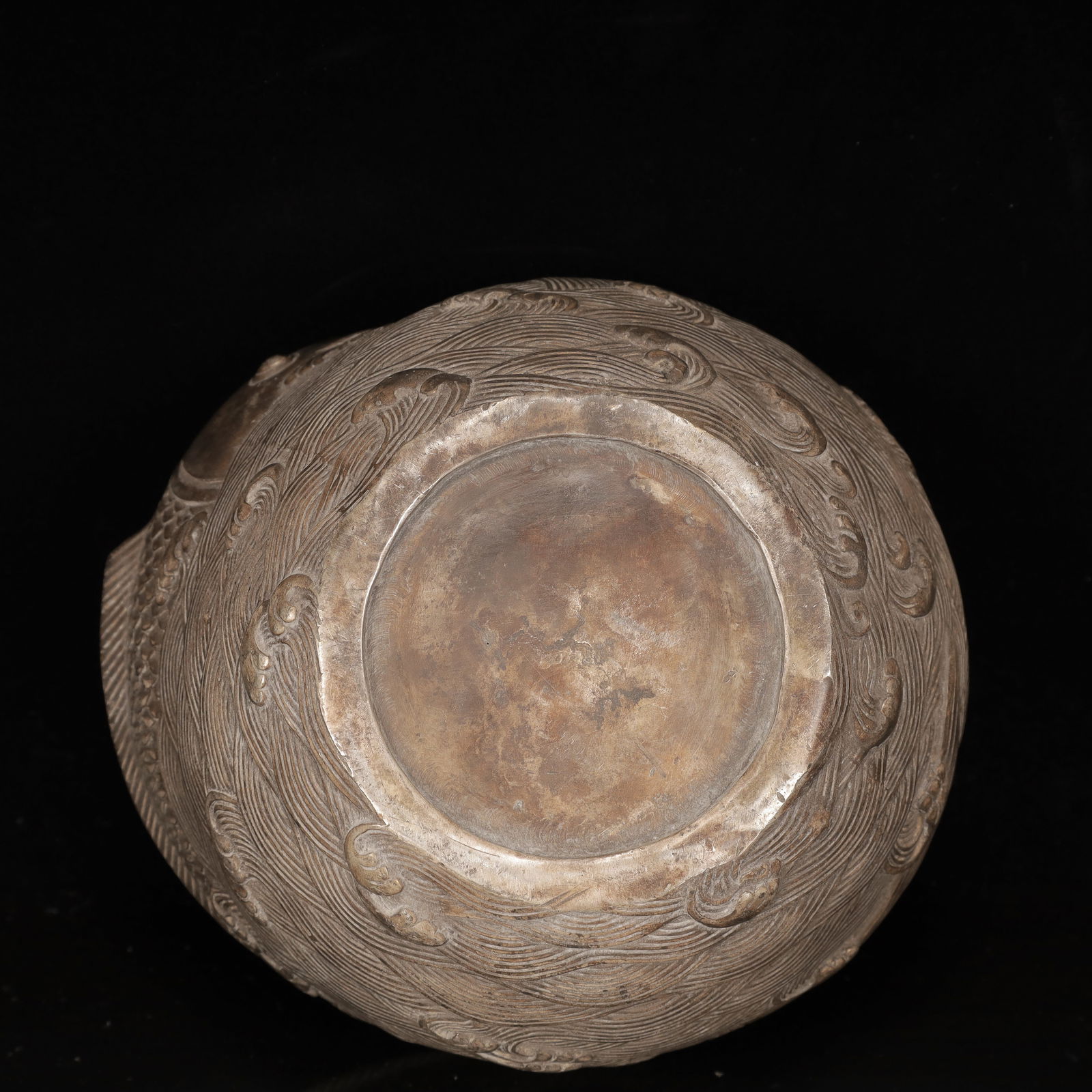 An Exquisite Silver-plated Copper Fish Pattern Jar - 7