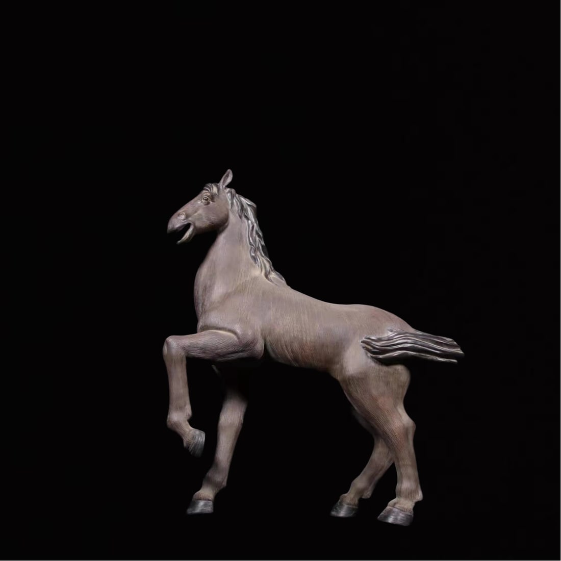 A Huge Shiwan yao Horse Ornament: A Huge Shiwan yao Horse Ornament,Qing Dynasty, China,Size:16.9inx6.3inx20.9in 石湾窑马摆件,中国清代