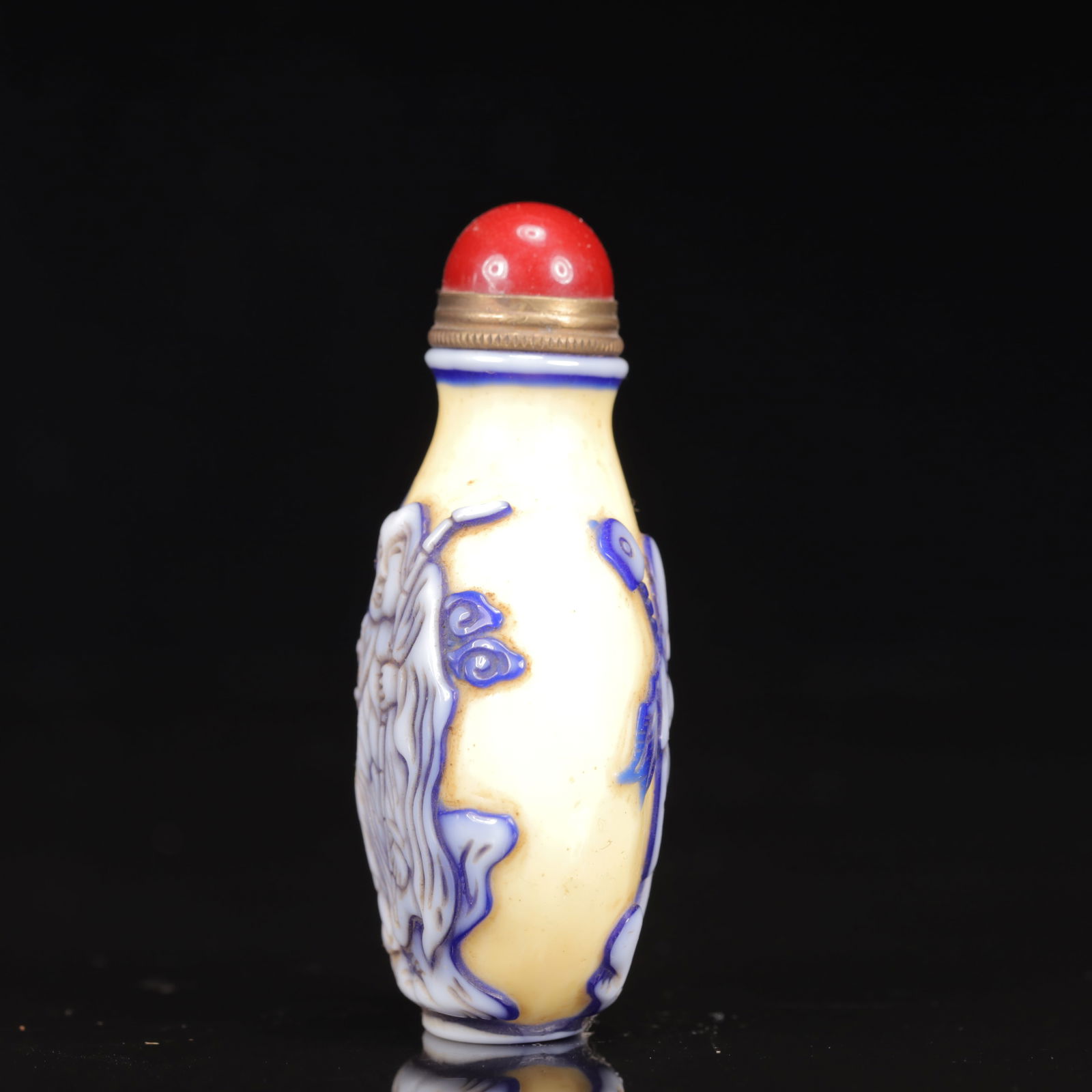 An Exquisite Glass Figure Pattern Snuff Bottle - 6