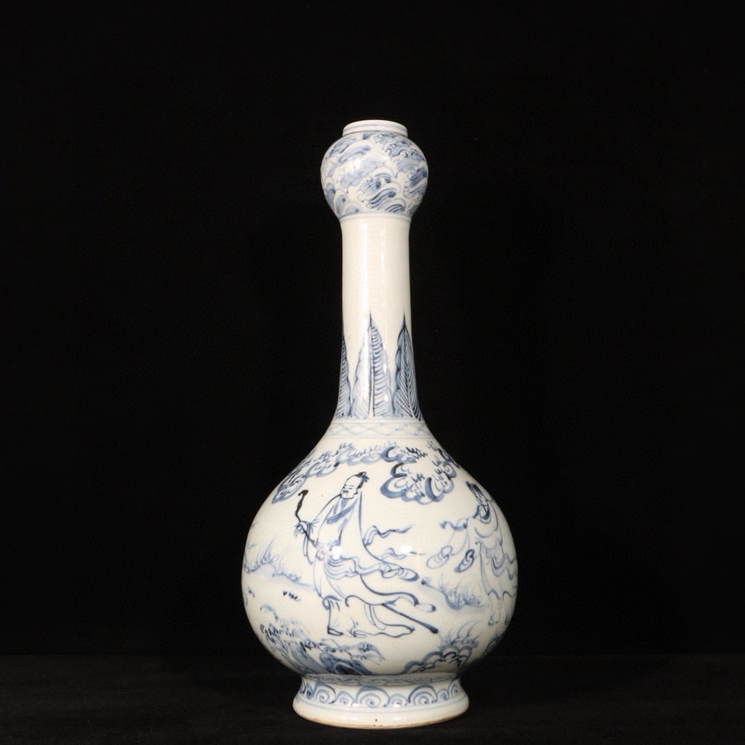 An Exquisite Blue and White Character and Story Pattern Vase (1 of 9)