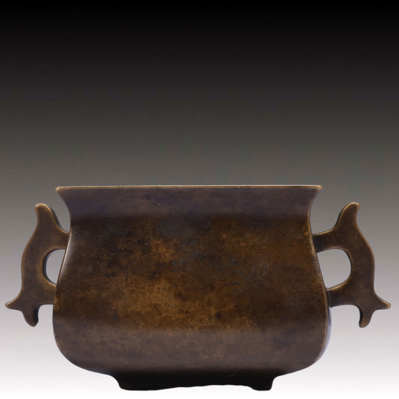 An Exquisite Bronze Double-Ears Censer,Qing Dynasty, China,With (1 of 7)