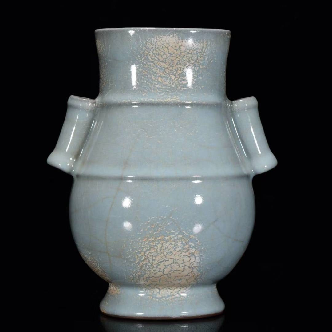 An Exquisite Guan yao Double-Ears Vase (1 of 9)
