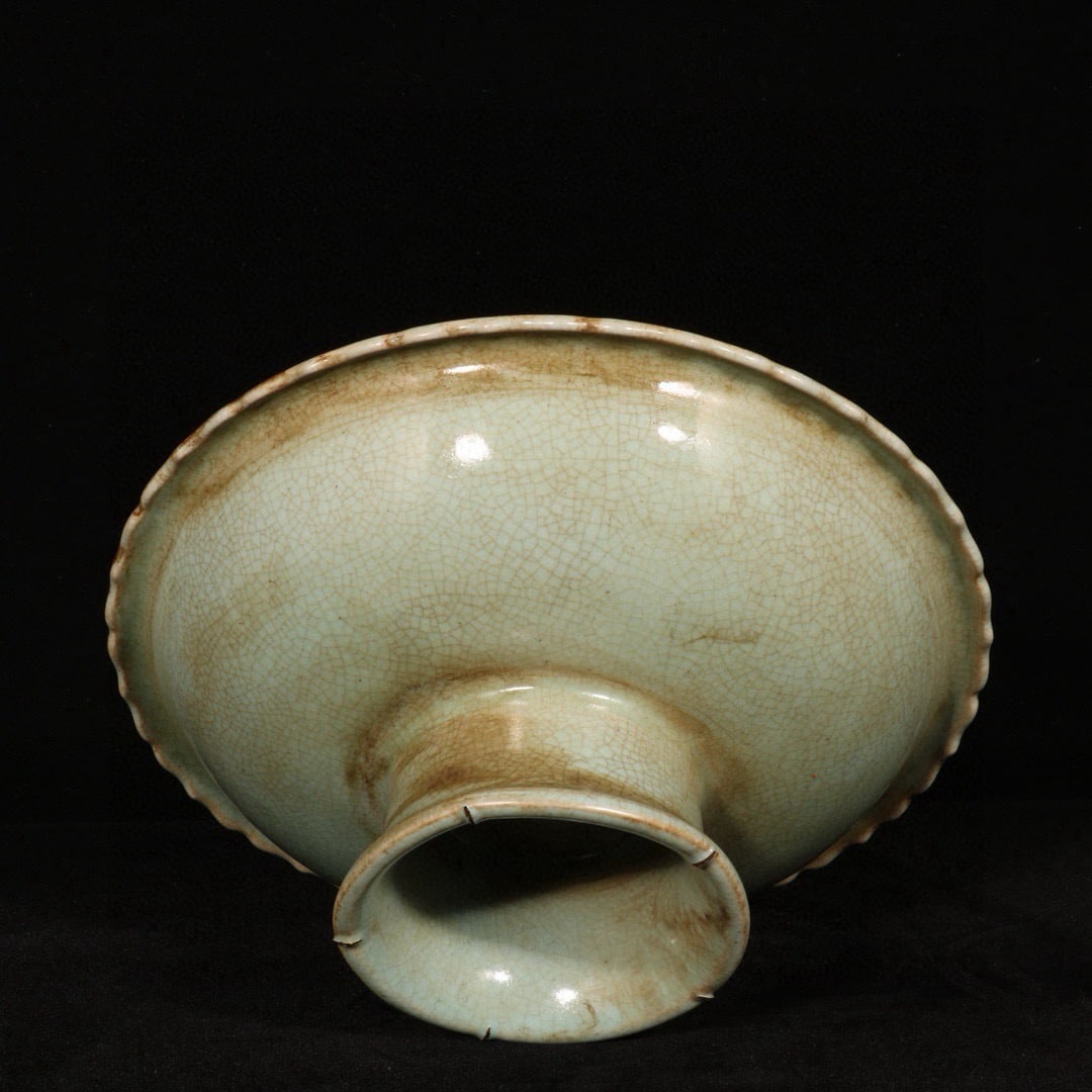 An Exquisite Ru yao Flower Pattern Plate - 7