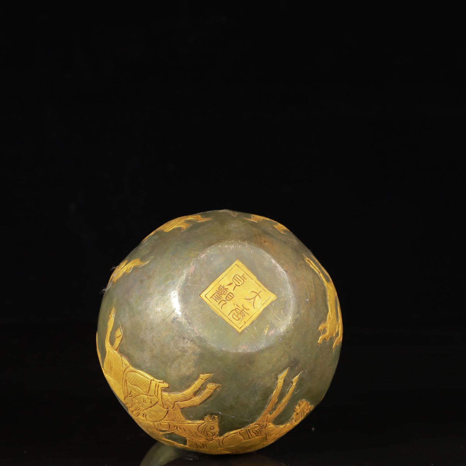 An Exquisite Gilt Silver Figure Pattern Gourd Vase - 7