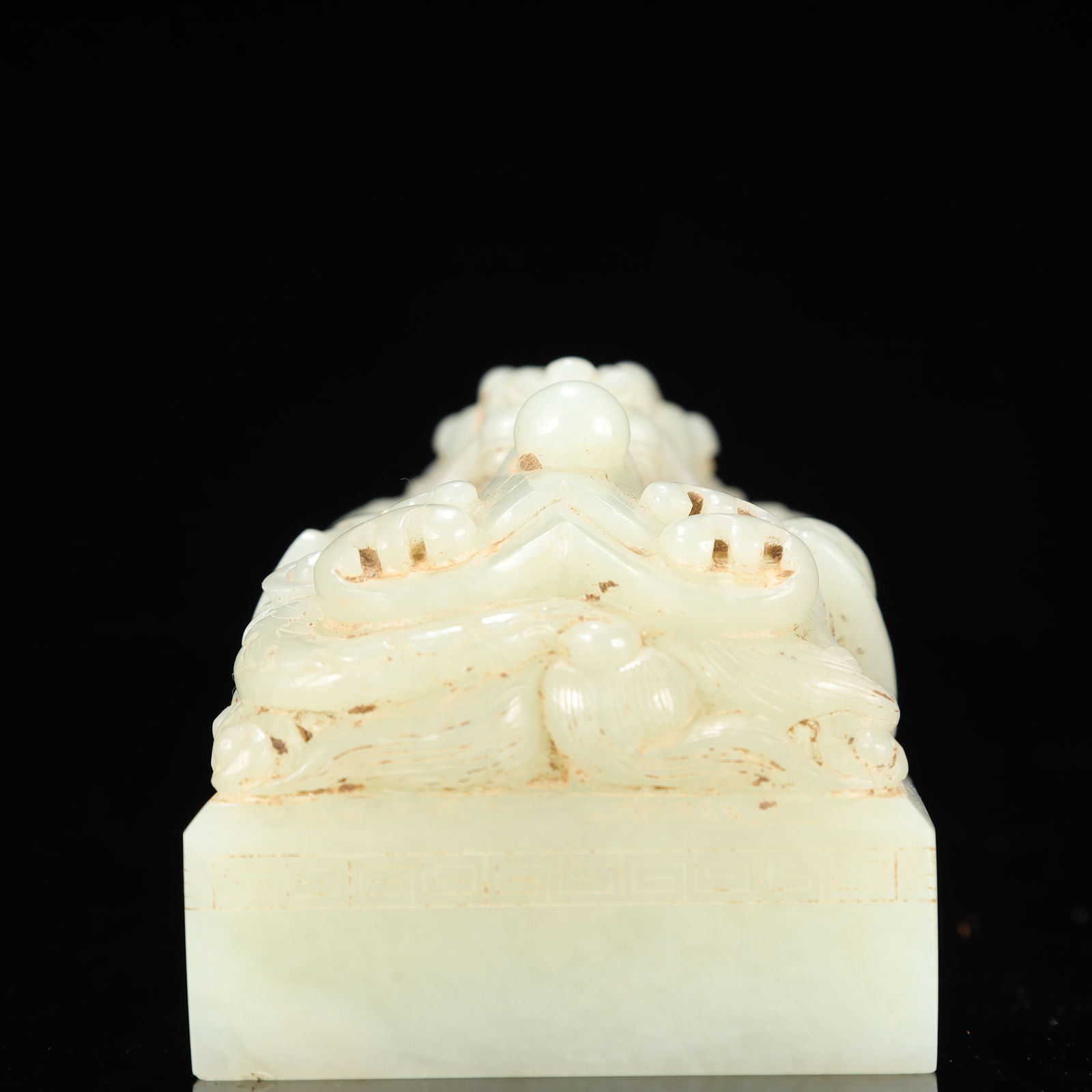 An Exquisite White Jade Dragon Pattern Seal - 2