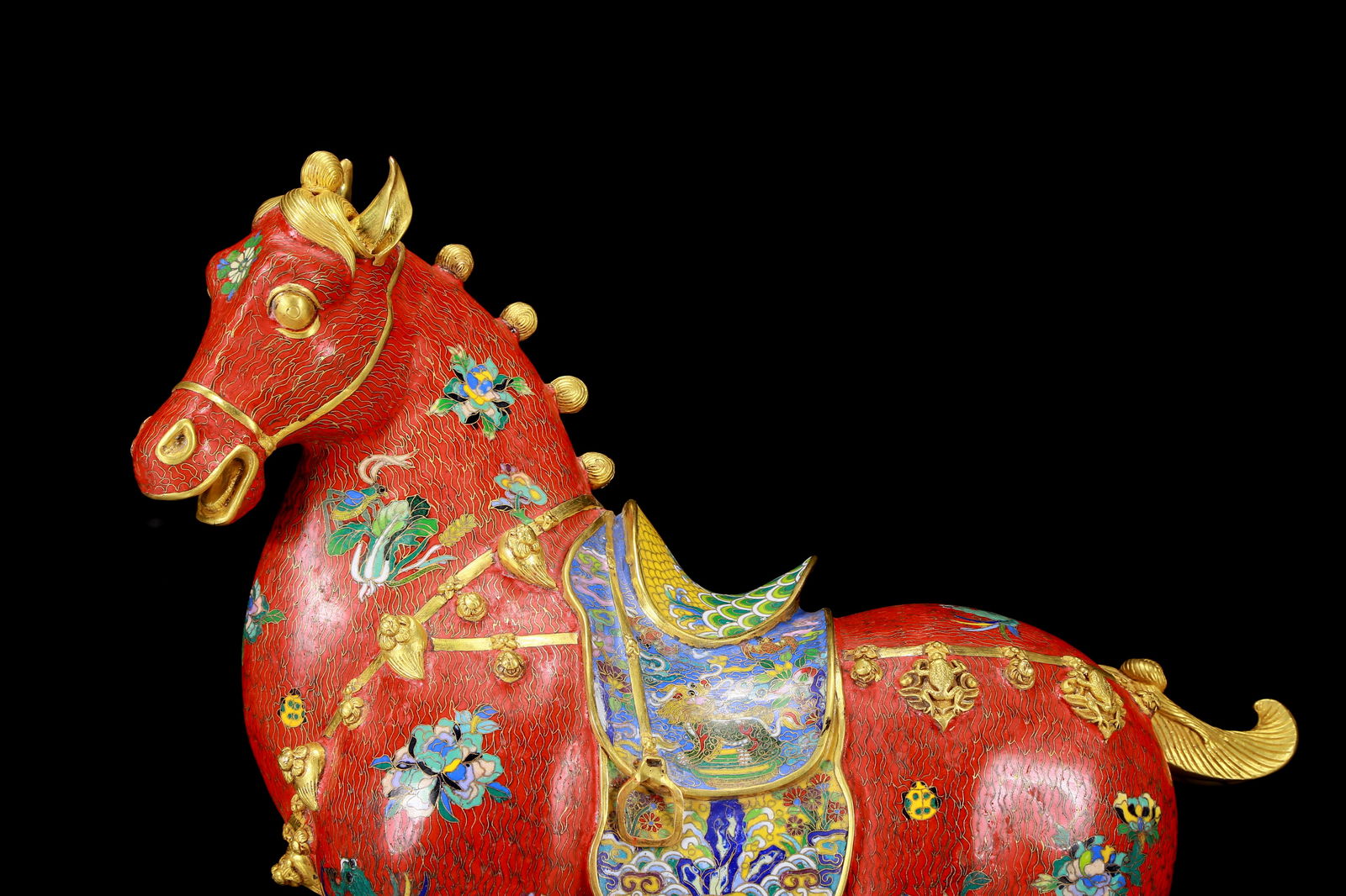A perfect cloisonné horse ornament - 2
