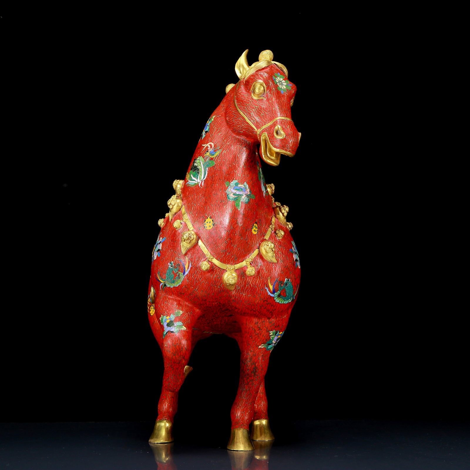 A perfect cloisonné horse ornament - 5