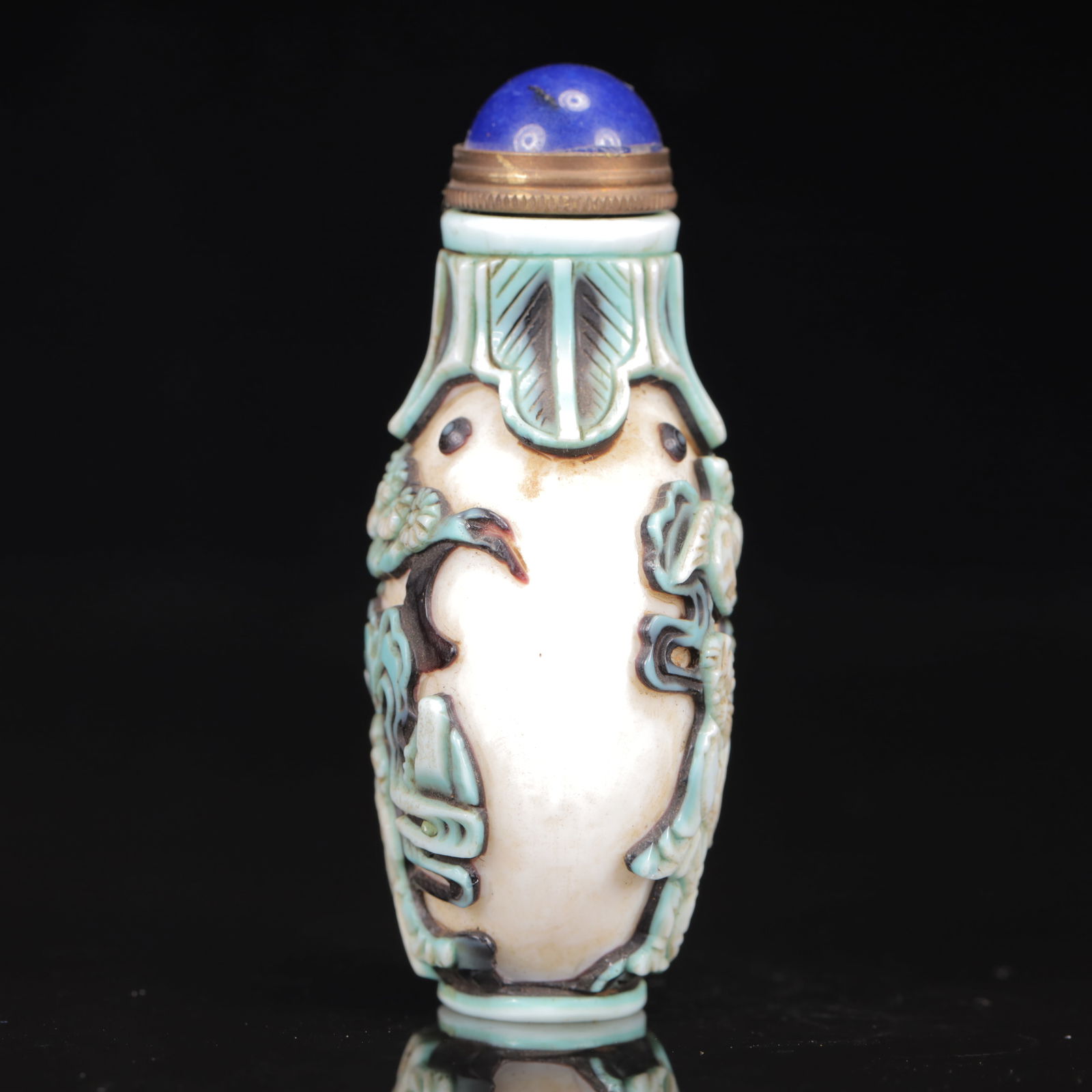 An Exquisite Glass Figure Pattern Snuff Bottle - 3