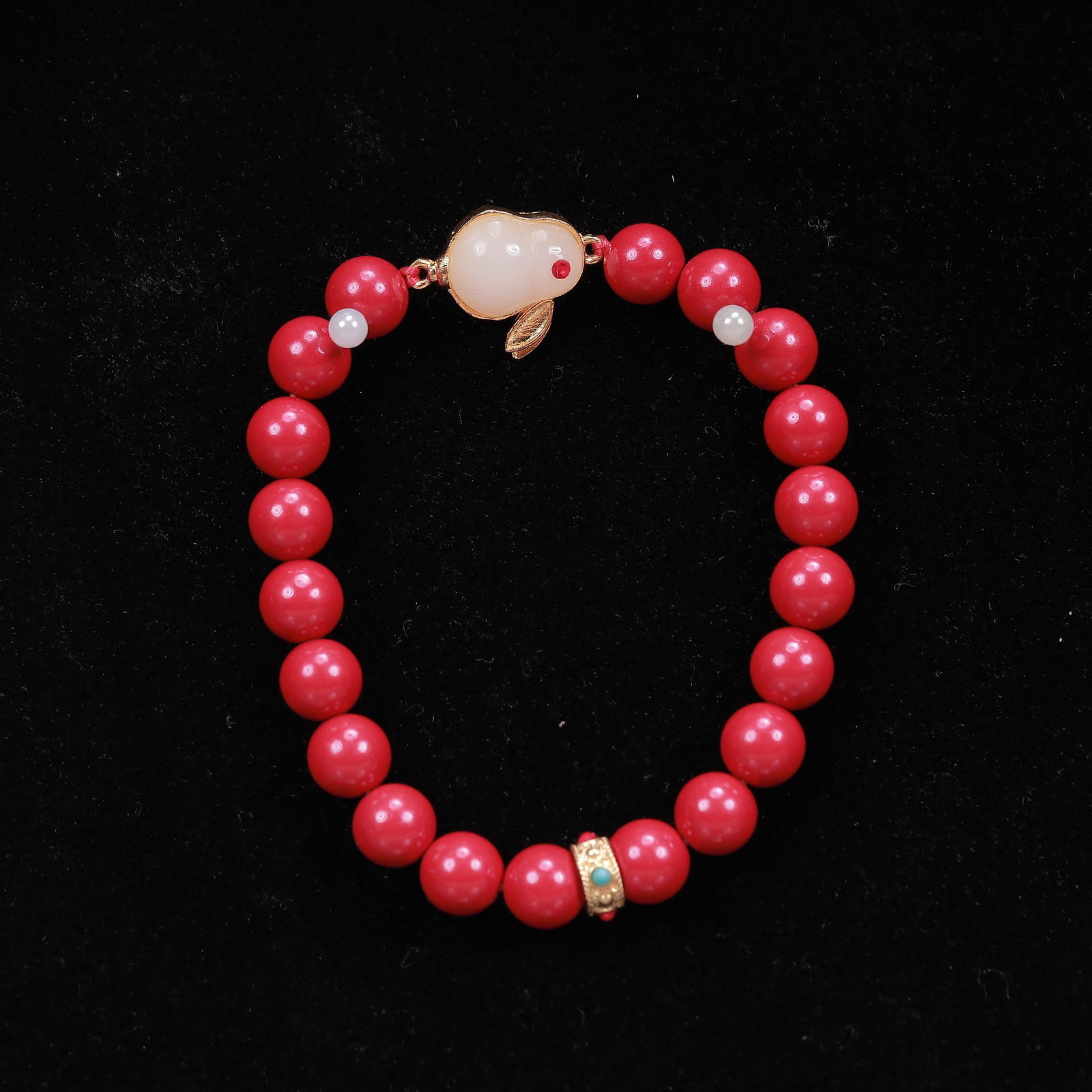 An Exquisite Cinnabar Bracelets - 3