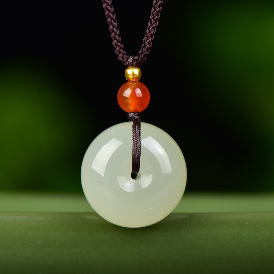 An Exquisite White Jade Pendant - 2