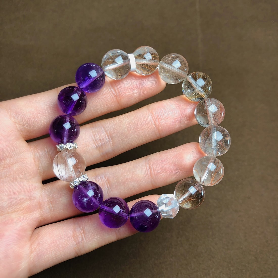 An Exquisite Crystal Bracelets: An Exquisite Crystal Bracelets,Size:0.5in,0.5in,Weight:38.3g 水晶手串