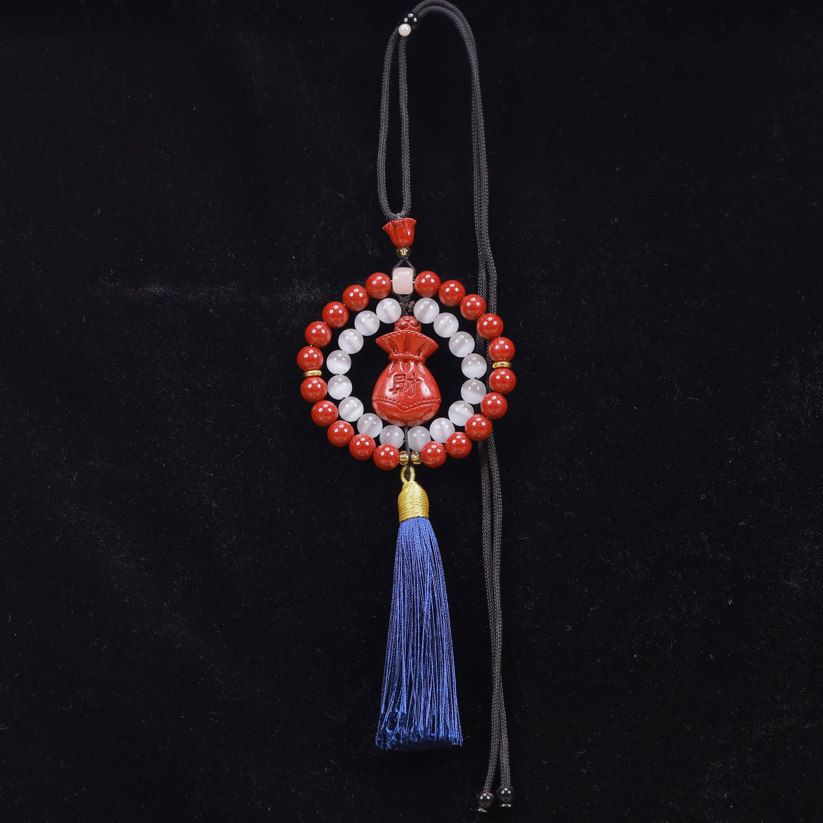 An Exquisite Cinnabar Pendant: An Exquisite Cinnabar Pendant, Size:2.8inx3.1in, Weight:55g 朱砂挂件