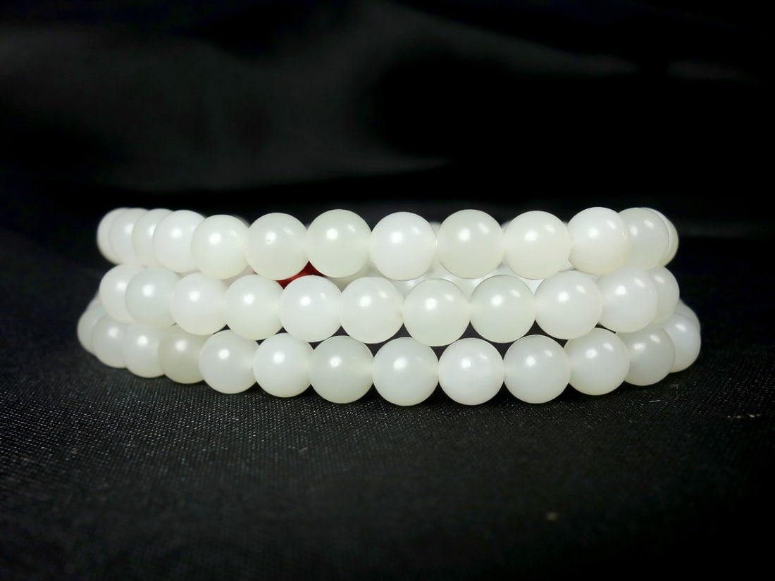 An Exquisite White Jade Bracelets - 6