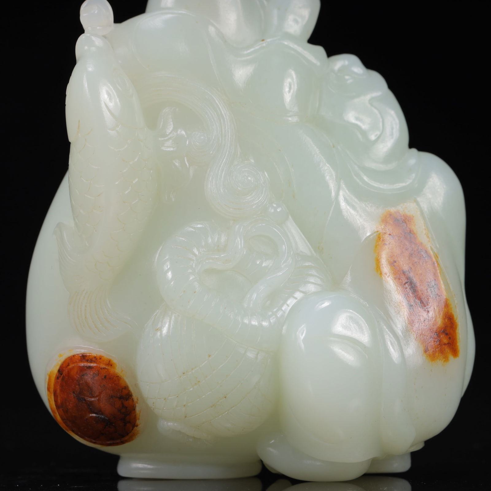 An Exquisite White Jade Figure Pattern Snuff Bottle - 3