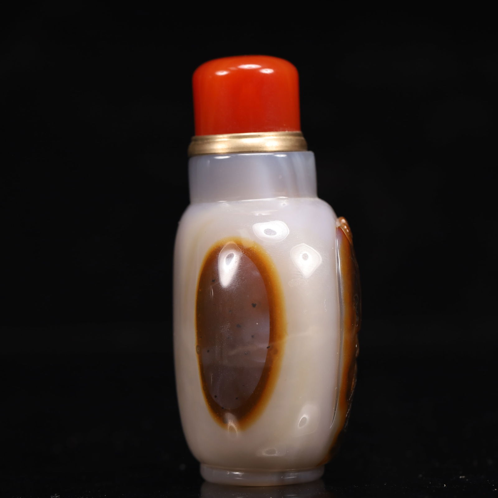 An Exquisite Agate Landscape and Figure Pattern Snuff Bottle - 4