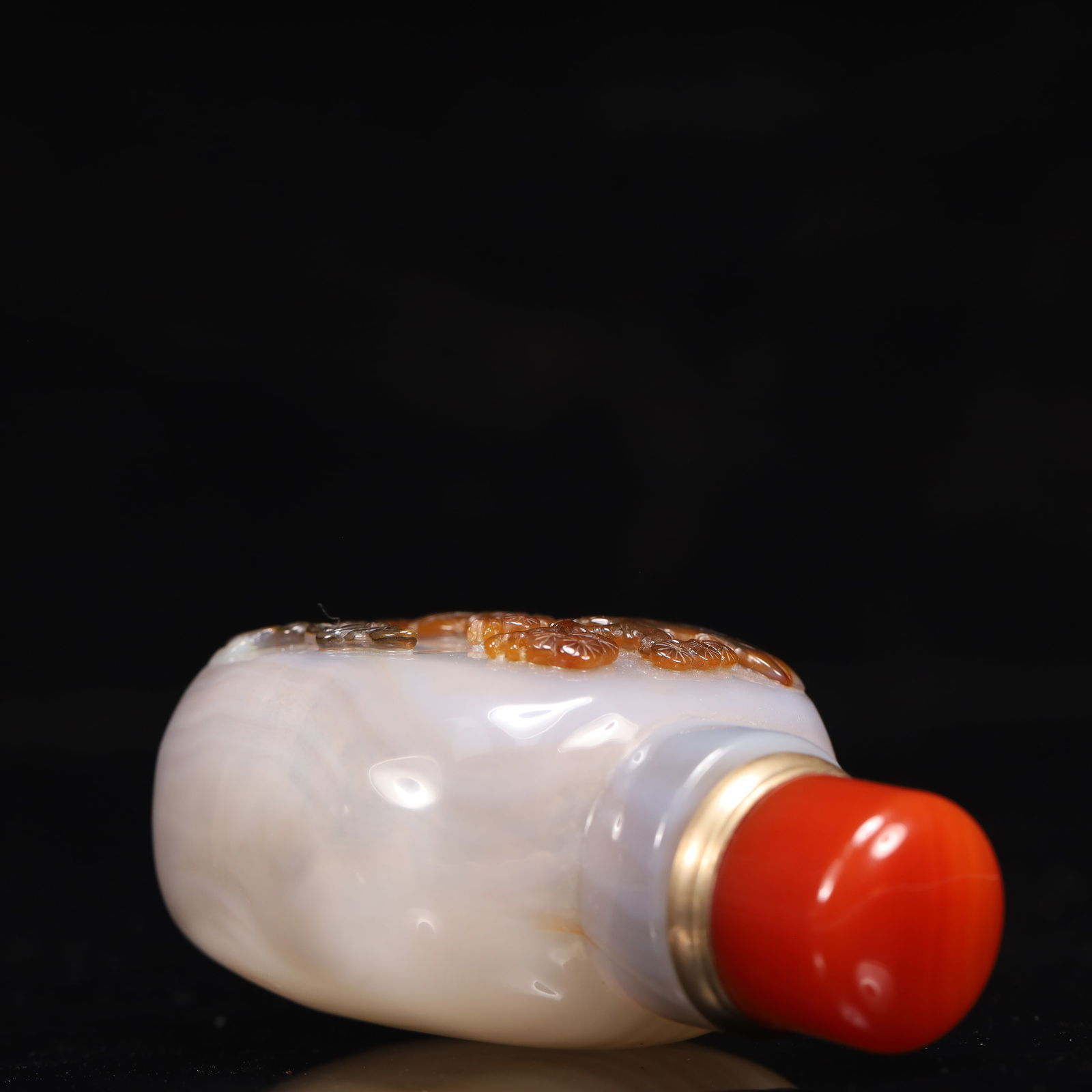 An Exquisite Agate Landscape and Figure Pattern Snuff Bottle - 7