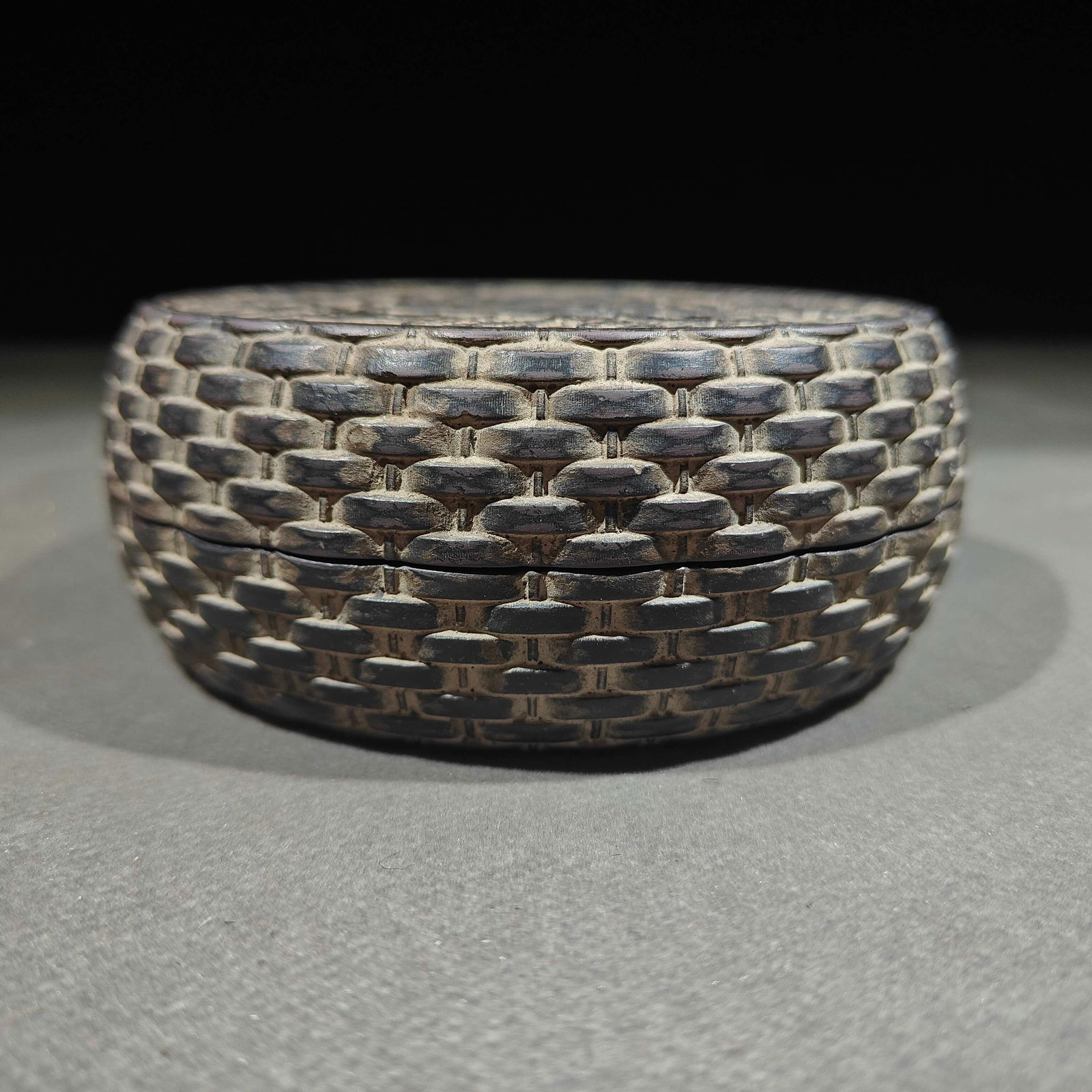 An Exquisite Bats and Peach Pattern Inkstone - 5