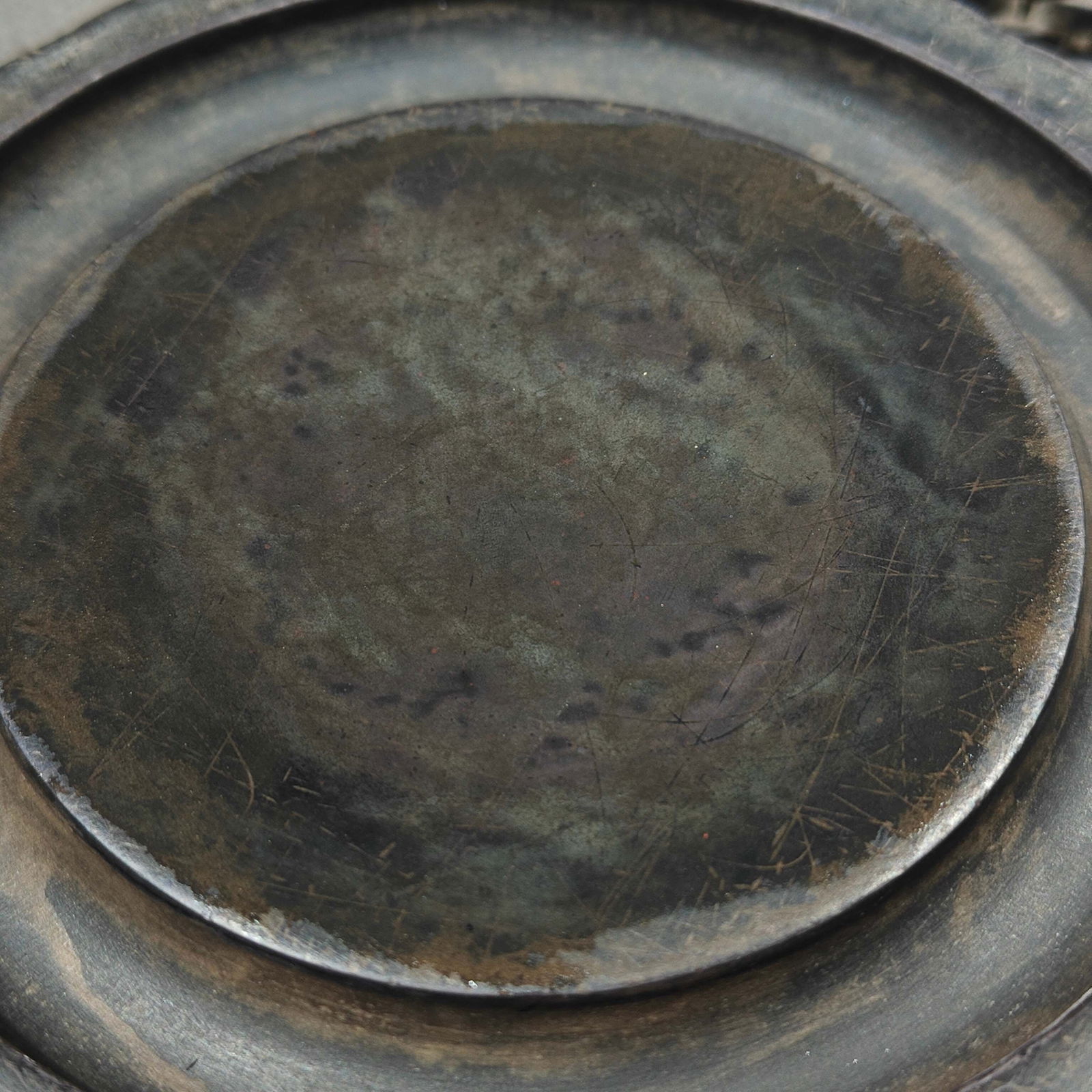 An Exquisite Bats and Peach Pattern Inkstone - 7