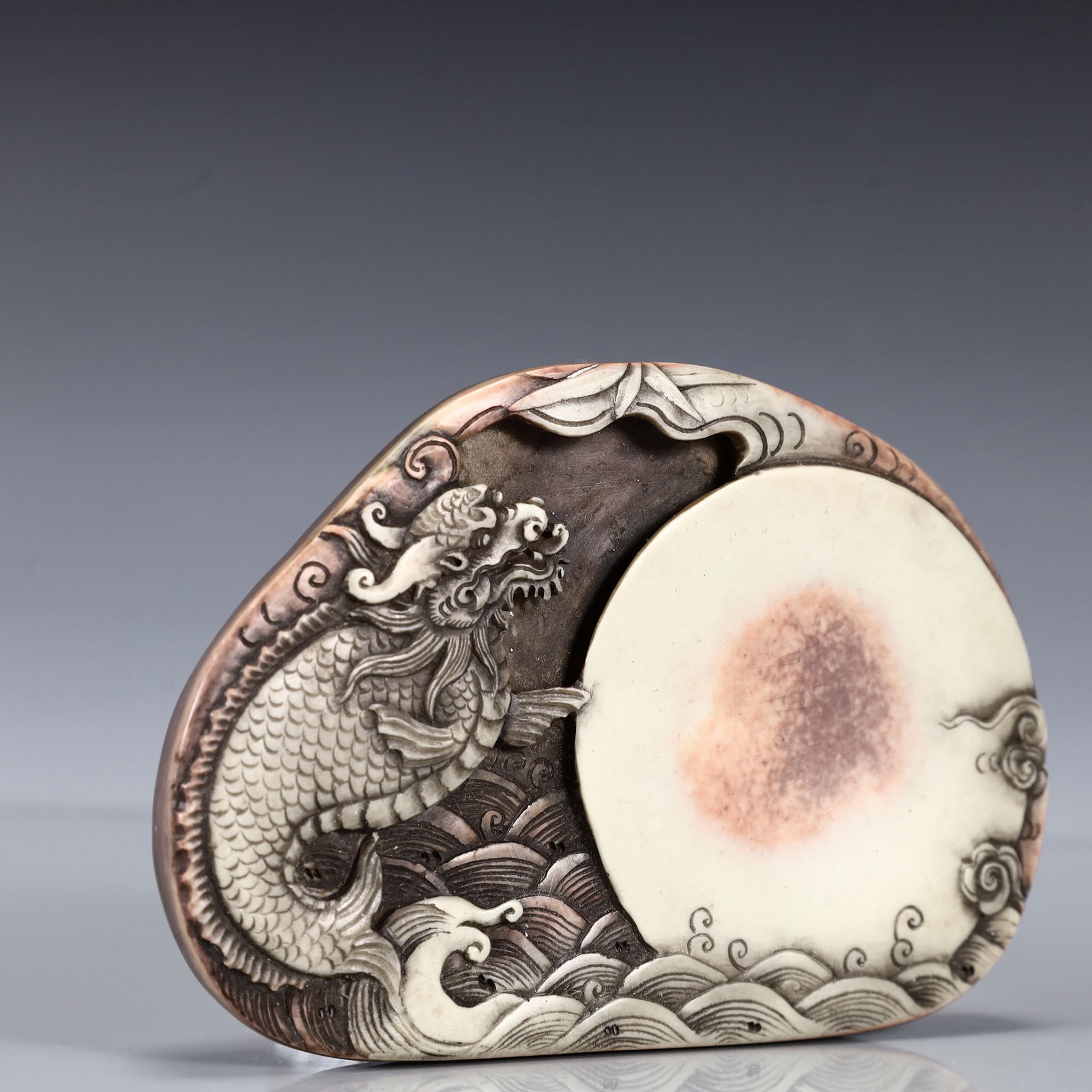 A Rare Kylin Pattern Inkstone - 3