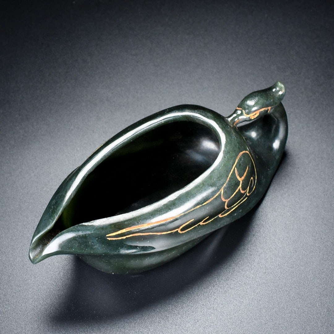 An Exquisite Jasper Phoenix Goblet - 2