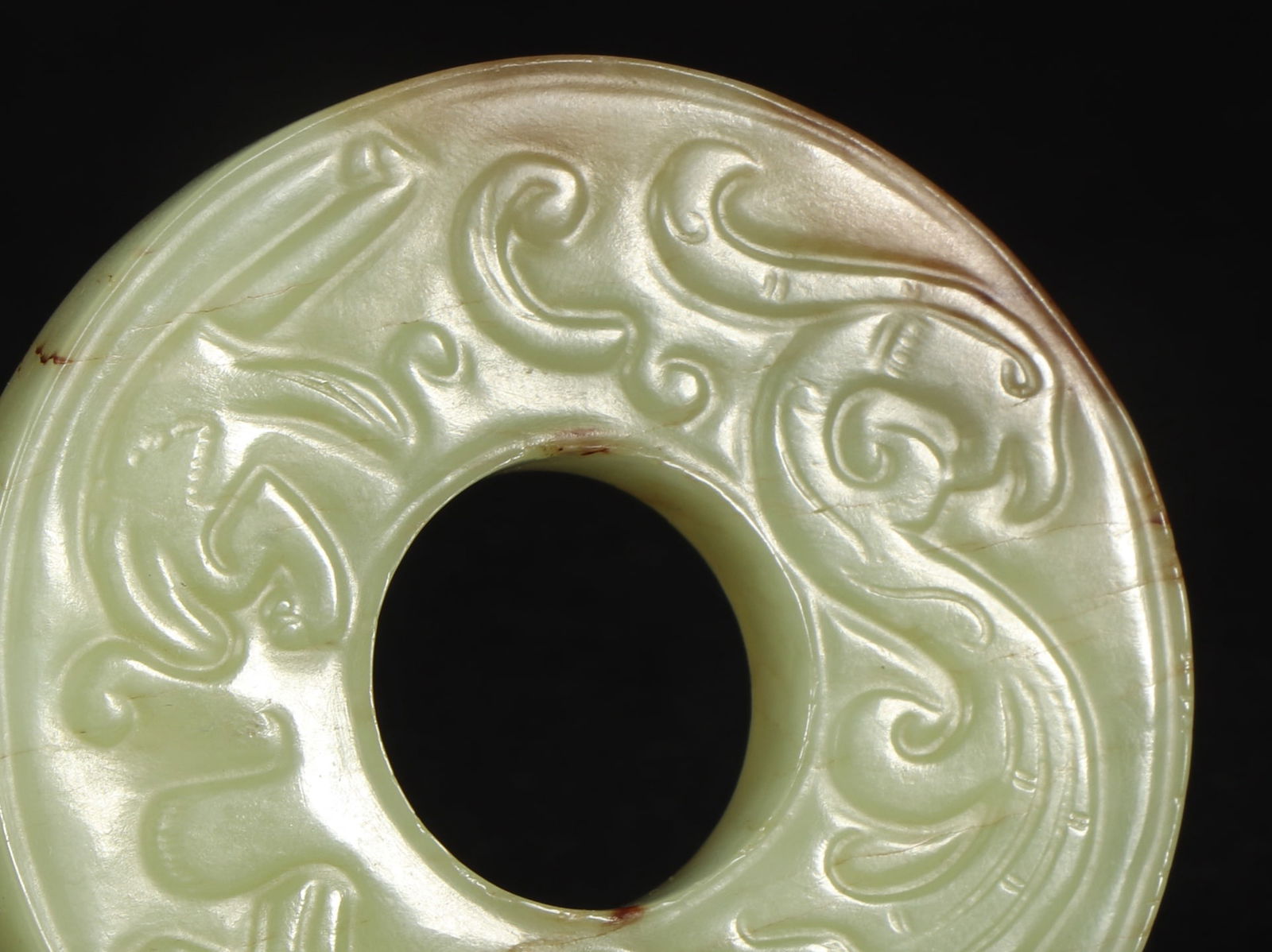 An Exquisite Yellow Jade Dragon Pattern Pendant - 4