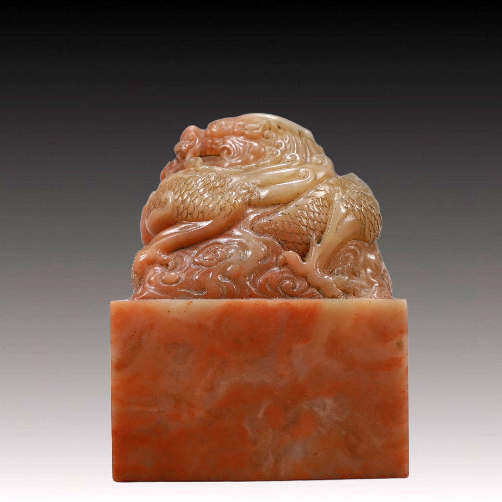 An Exquisite Shoushan Stone Dragon Pattern Seal - 2