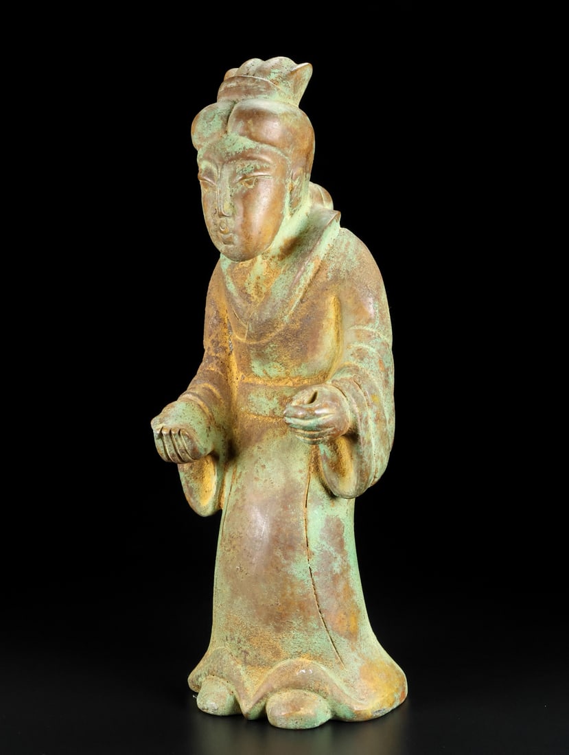 An Exquisite Archaic Jade Figure Ornament - 2