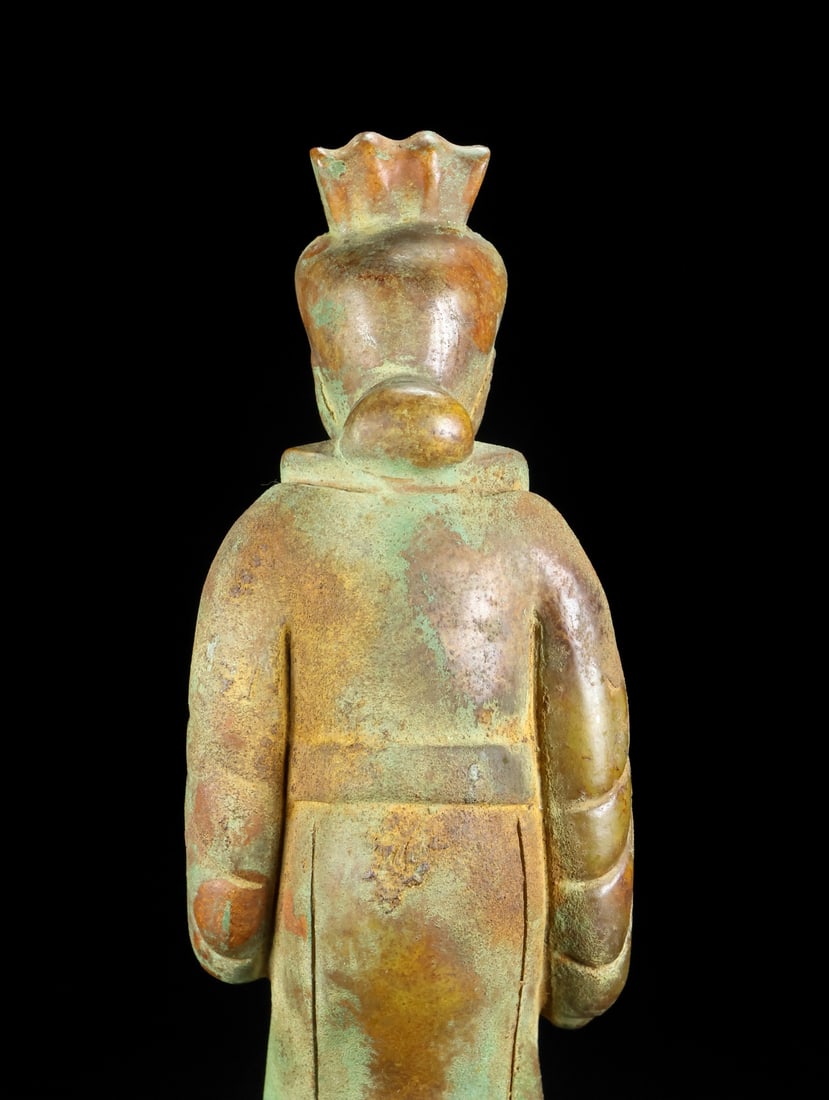 An Exquisite Archaic Jade Figure Ornament - 8