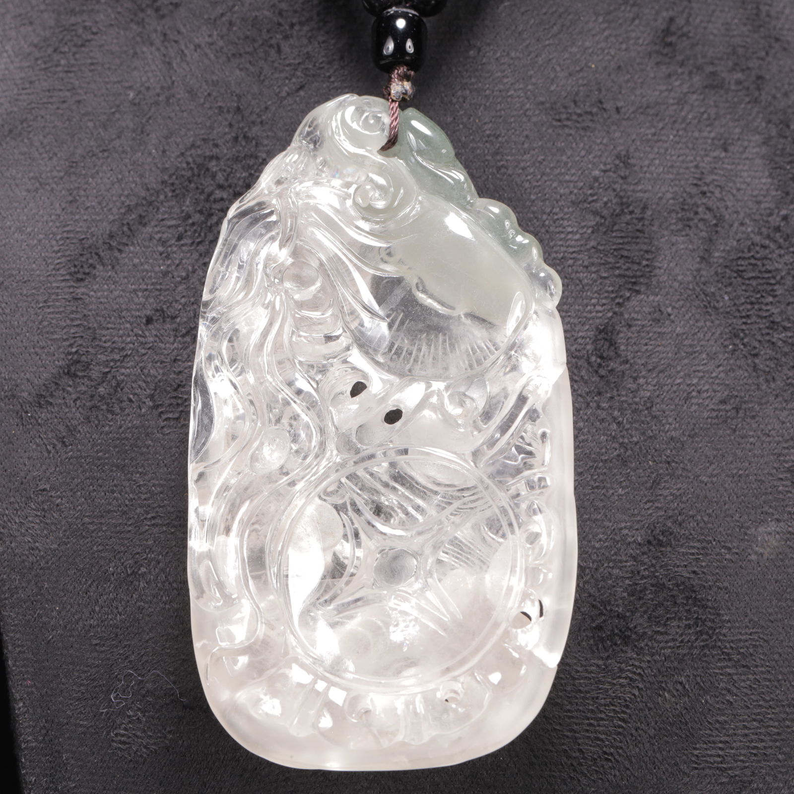 An Exquisite Crystal Dragon Pattern Pendant - 3