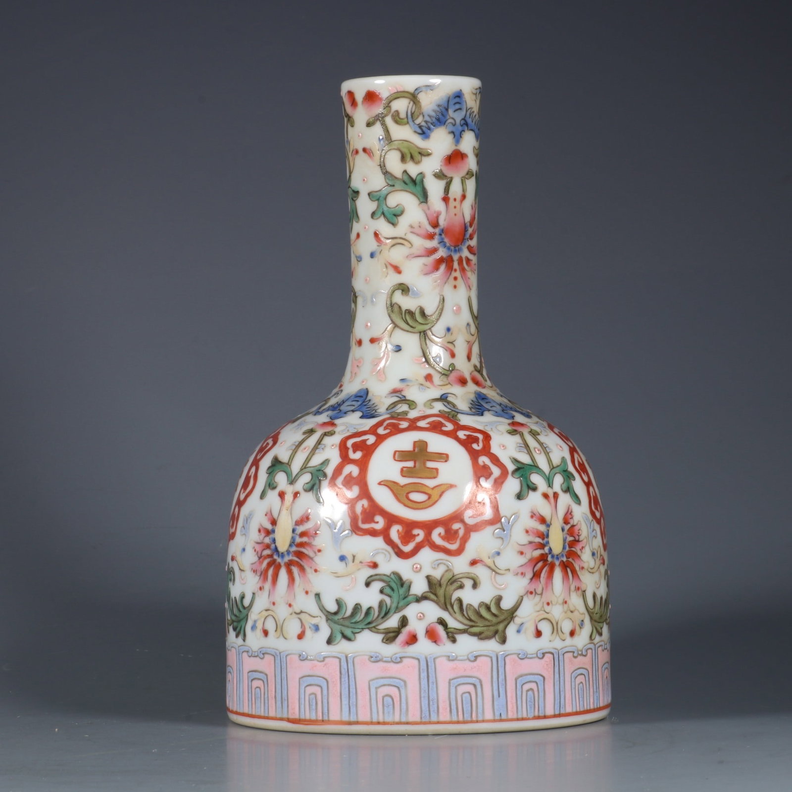 An Exquisite Famille-Rose Lotus Pattern Vase (1 of 9)