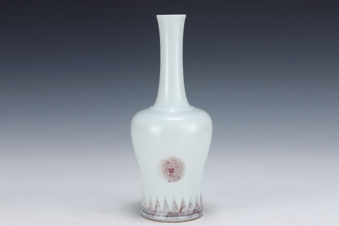 An Exquisite Underglaze-Red Vase - 2