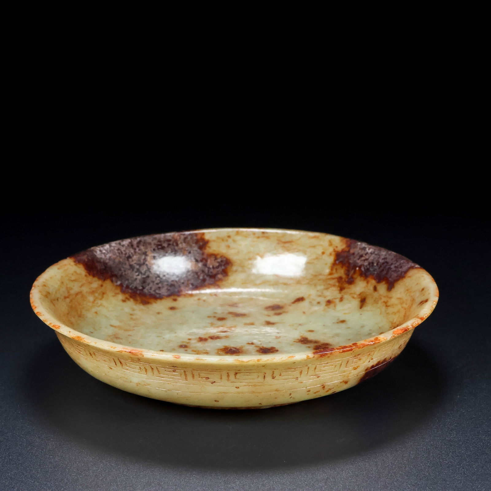 An Exquisite White Jade Plate - 4